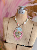 Velvet Devotion Sacred Heart Necklace by Gypsy South