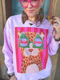 Sleigh Queen Leopard Sweatshirt