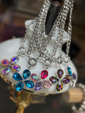 Silver Petal Pop Pendant Necklace