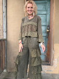Olive Reverie Ruffle 2-piece Set