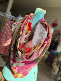 Jaded Gypsy Kantha Patchwork Large Square Scarf
