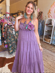 Faded Grape Gauze Maxi Dress