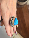 Juicy Turquoise Raindrop Ring