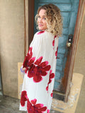 Holiday Bloom Kaftan Dress