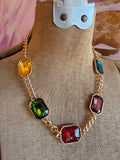 Color Theory Crystal Necklace