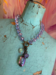 Juicy Gem Drop Necklace - Lavender