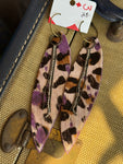 Purple Leopard Luxe Hide Drops
