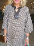 Highland Houndstooth Dress
