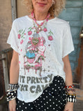 Worn and Weathered Tee Eat Cake One Size by Jaded Gyspy