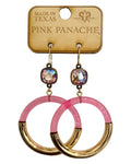Pink Panache Pink Hoop Earrings