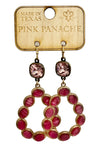 Pink Panache Bronze Light Rose Teardrop Earring