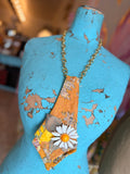 Sunny Side Kantha Daisy Necklace 🌼
