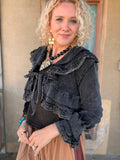 Midnight Ruffle Romance Jacket