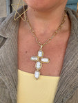 Faith & Freshwater Cross Necklace