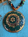 JTO Mosaic Dreams - Forest Ember Scarf Necklace