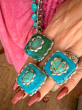 Blue Crush Stacked Gemstone Ring ATG