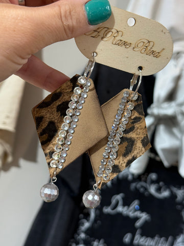 ARB Crystal Cowgirl Earrings (Leopard)