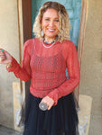 Cinnamon Lace Top