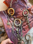 “Wild Spirit Necklace” – Art by Amy Ivory Rings & Metal Fringe Statement