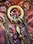“Wild Spirit Necklace” – Art by Amy Ivory Rings & Metal Fringe Statement