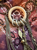 “Wild Spirit Necklace” – Art by Amy Ivory Rings & Metal Fringe Statement