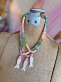 Blushing Waters Jade Fish Necklace by Jennifer Thames Originals