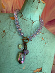 Juicy Gem Drop Necklace - Lavender