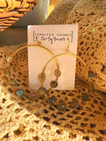 Labradorite Loop Hoop Earrings