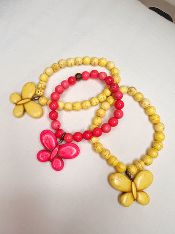 Carol Su Butterfly Stretch Bracelet - 2 Colors