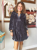 Stevie Tunic Dress - Blue Grey