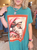 Vintage Noel Santa Dress Tee