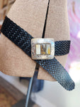 Handcrafted Belt - Black with Rectangle buckle