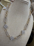 Two Tone Clover Necklace