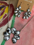 Buffalo Turquoise Squash Blossom Set