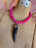 Wild Horn Acrylic Necklace by Jennifer Thames Originals