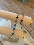 WAFA Blue Multi Flame Crystal Bracelet