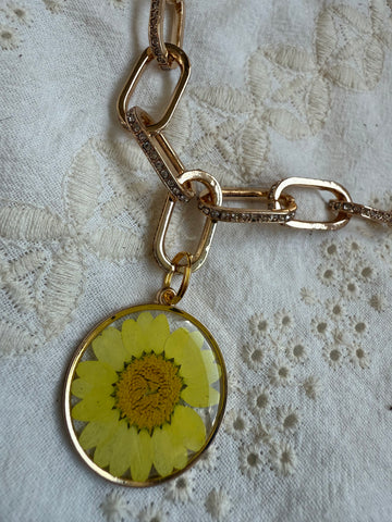 Pressed Wildflower Necklace