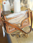 Nina Clear Shoulder Bag - Tan