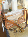 Nina Clear Shoulder Bag - Tan