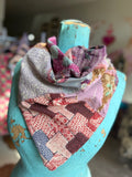 Jaded Gypsy Kantha Patchwork Small Square Scarf