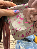 Pink Butterfly Flower Boho Keepsake Convertible Clutch by A Rare Bird