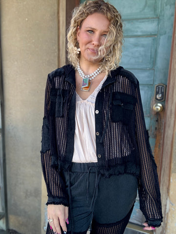 Moonlight Mesh Hoodie Jacket
