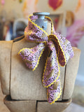 Sun-Kissed Lilac Leopard Twilly Scarf