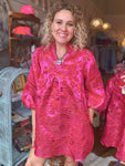 Pink Evenings Jacquard Dress