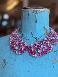 Pink Multi Starlight Collar Crystal Necklace