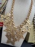 Matt Star Charm Necklace Gold or Silver