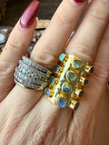 Labradorite Luxe Statement Ring by Jennifer Thames Originals
