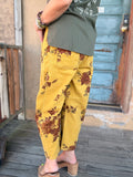 Chartreuse Garden Barrel Pants
