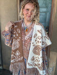 Split Paisley Mohair Cardigan
