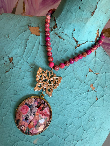 Gypsy South Dolly Dreams Butterfly Pendant Necklace